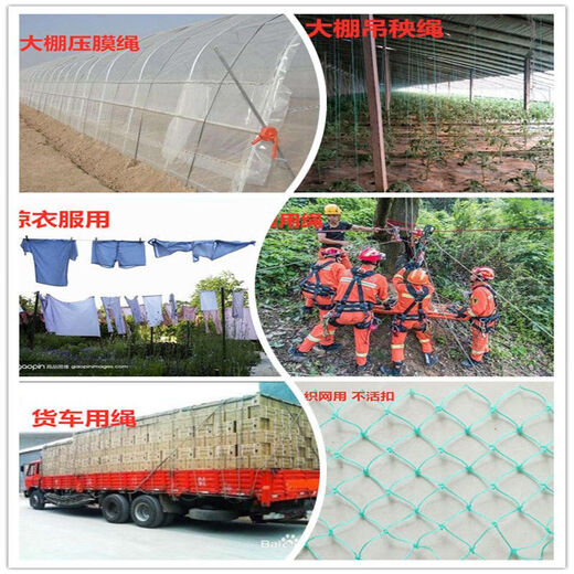 Nylon rope wear-resistant construction line greenhouse hanging rope plastic rope polyethylene line fishing net line pull rope cucumber tomato 1mm whole shaft 2000 meters