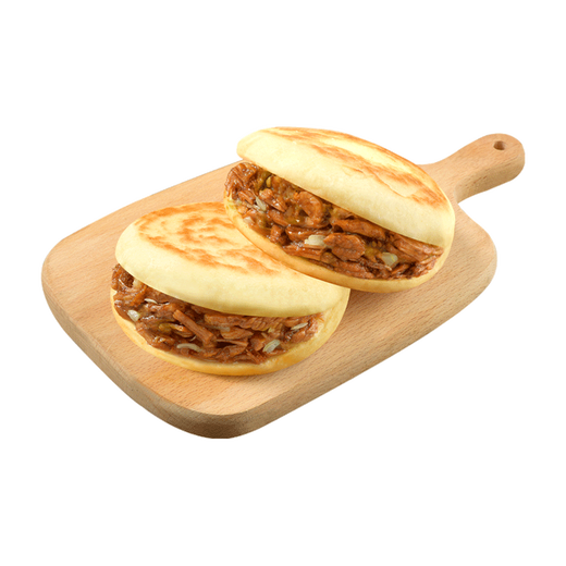 Linhai Bread, Roujiamo (Pork) 560g (4 pieces) Nutritious breakfast pastry staple food