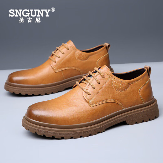 Snguny High-End Light Luxury Brand Casual Lederschuhe Herren 2042 Herbst Neue Freizeitschuhe Herren Trendy Business Formal Schuhe Herrenschuhe Schwarz 9913 38