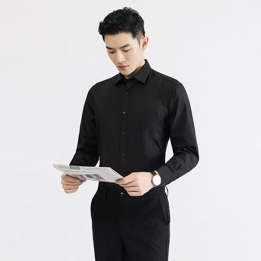 Ayou fat elastic anti-wrinkle long-sleeved shirt business wedding groomsmen base white shirt white 7XL recommended 215-230Jin Jin is equal to 0.5 kg