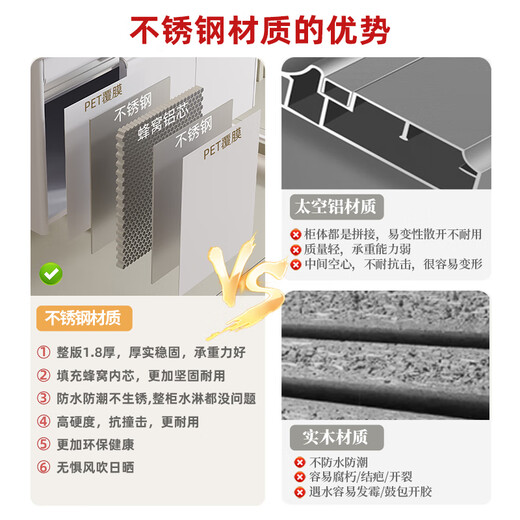 海松达浴室柜组合小尺寸50圆角小户型洗脸盆柜一体304不锈钢迷你洗手盆 主柜4837cm+美妆镜柜