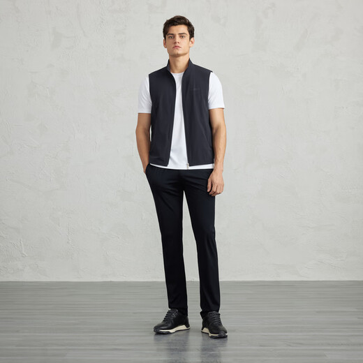 EMZ ORDOS Spring and Summer Nuevo chaleco para hombres elásticos transpirables luces deportivas de color sólido