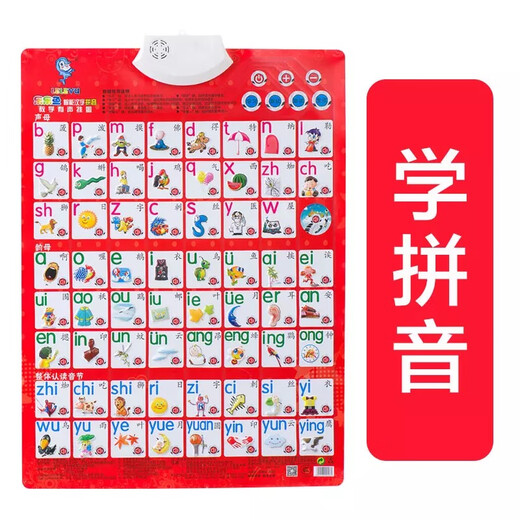 Miehone Baby Self-Knowledge Audio Chart pour reconnaître les parties du corps préscolaire de la petite enfance Numbers de l'éducation vocale Sticker mural reconnaître les caractères chinois bébé connaissance de soi