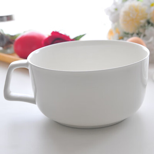 Pupan instant noodle bowl ceramic noodle soup bowl with handle with handle and lid breakfast cup bowl number household student sealed lid instant noodle cup