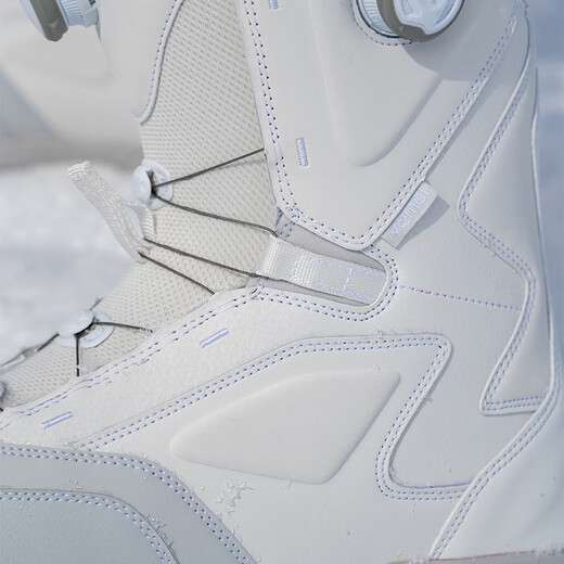 VameI滑雪鞋COYOTE滑雪板单板雪鞋钢丝系带快拉双扣双钢丝硬度高 奶酥白 43