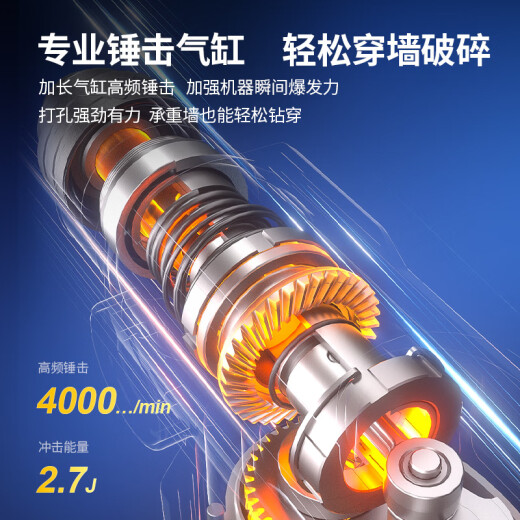 DongCheng 1050W Martillo eléctrico y selección eléctrica DZC1050-26B Impacto Drill Sutching Electric de concreto viene con embrague de seguridad