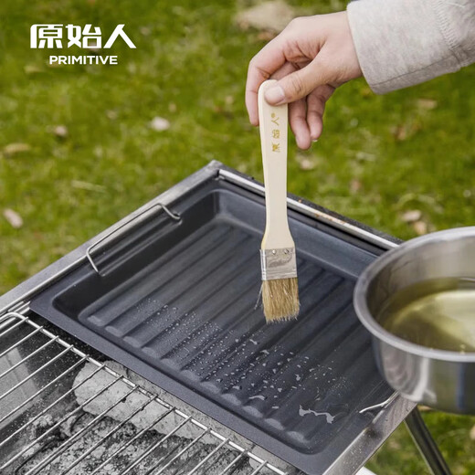 The Primitive BBQ Brush Pig Hair Brush Oil Brush Food Brush BBQ Grill Accessories BBQ Tools 2 Pack