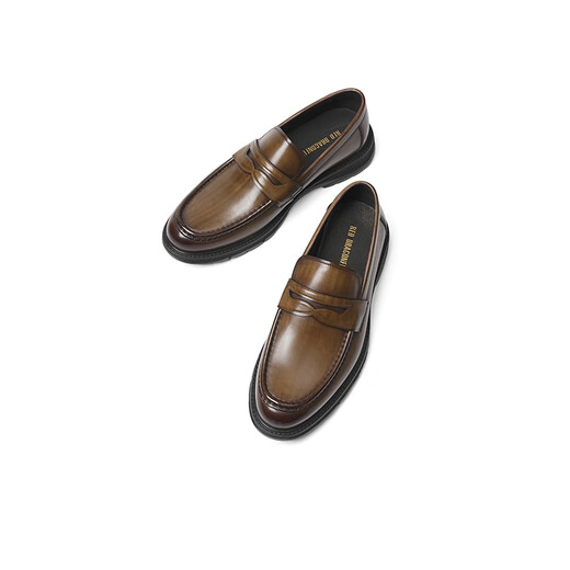 
Red Dragonfly Loafers 2025 Spring New Men's Shoes Thick Sole Formal Leather Shoes High-end Business Men's Leather Shoes WTA15249 Brown 40