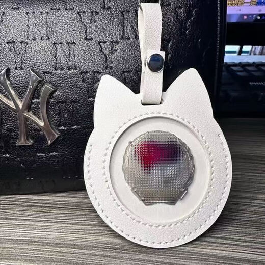 Zi Jiafu Service Seal Key Chain Soldier Brother Exklusive Service Name Marke Transparent Barji Schutz Fall für Genossen und Freunde Anhänger Katzenohrpulver [mit Namen Marke und Gedenkmedaillenanhänger]