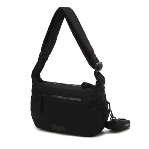 哈吉斯（HAZZYS）时尚包包春夏潮流休闲斜挎包街头风单肩包男 黑色