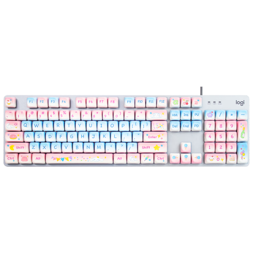 Logitech K845 Teclado mecánico de juegos con cable 104 tecla DIY Color Teclado E -Sports Panel de metal de pollo retroiluminado Panel de metal K845 - Fresa de crema fresa