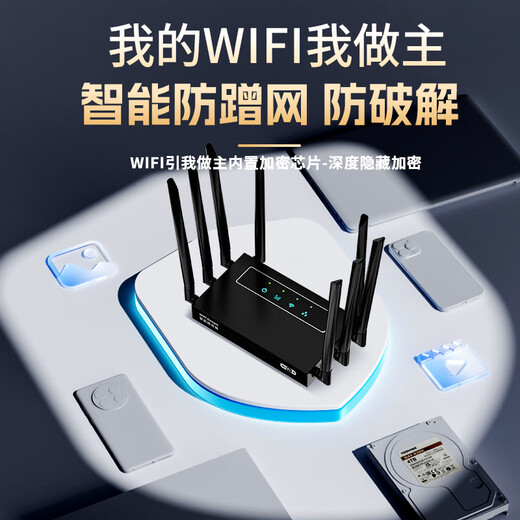 Qinluo enrutador inalámbrico wifi6 de banda ancha sin instalación, CPE portátil alimentado con red red inalámbrica móvil Enrutador de nivel empresarial de banda ancha Gigabit SIM de oficina Antena de 18 núcleos y 8 versión empresarial 16 canales sin cable/sin banda ancha/encendido y red