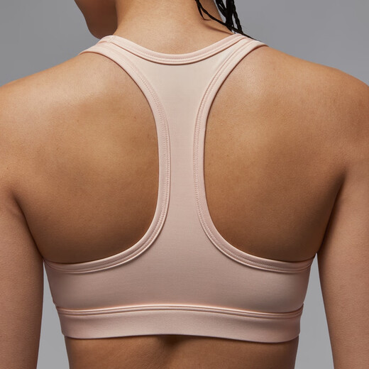 耐克（NIKE）Jordan耐克乔丹女子透气速干衬垫运动内衣秋季中强度支撑FB6873 838冰番石榴色/黑 M