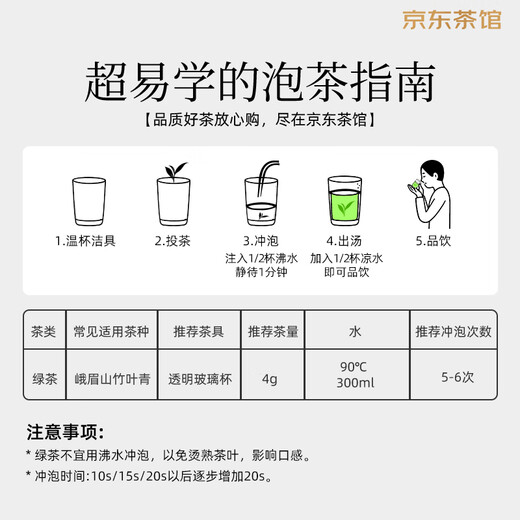 竹叶青绿茶论道 峨眉山春茶2025新茶特级120g 明前茶叶礼盒12001