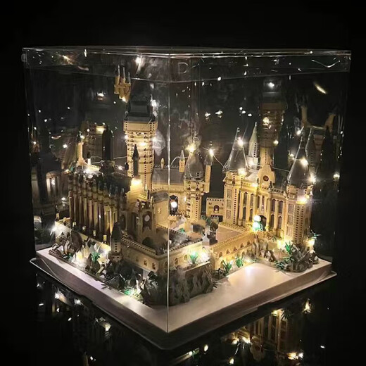Senkedo kompatible Bausteine Hogwarts Castle riesige Harry Potter Erwachsene Schwierigkeitsgrad Assemblierung Spielzeug Hogwarts 16886+Acrylbeleuchtungsinstrumente
