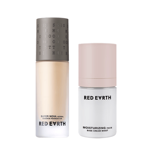 Red earth liquid foundation F400L 30g + spray 50ml concealer for dry skin, nourishing and oil control, long-lasting gift box