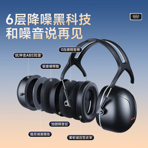 Aishi Yi Sound Isolierung Ohrbecher Anti-Nr-Nr. Schlafarfakt professionelle Geräuschreduktion Industrialer Soundisolationsgeräuschreduktion Anti-Einmischung 3m Stummschaltkopfhörer