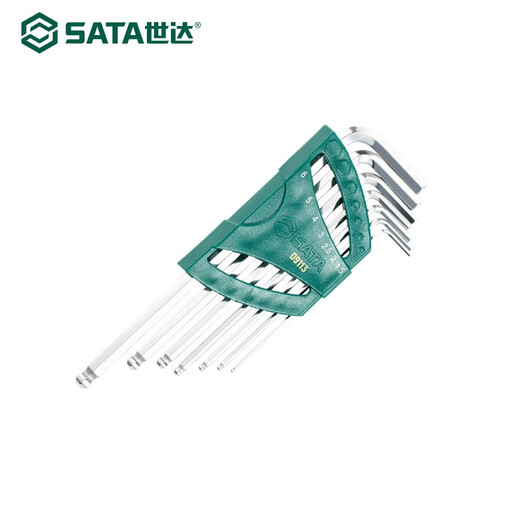SATA 7-piece extended ball head hexagonal wrench, hexagonal screwdriver, hexagonal wrench set 09113