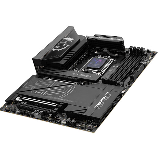 微星X870/X870E 主板 支持CPU 9900X/9950X/9800X3D(AMD X870/socket AM5) 微星X870E CARBON WIFI暗黑
