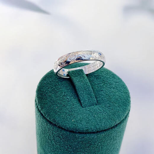 Qiuyu 9999 Pure Silver Lucky Cat Ring Women's Lucky Ring Transfer Index Finger National Trendy Birthday Chinese Valentine's Day Gift Lucky Cat Pure Silver Ring Exquisite Gift Box