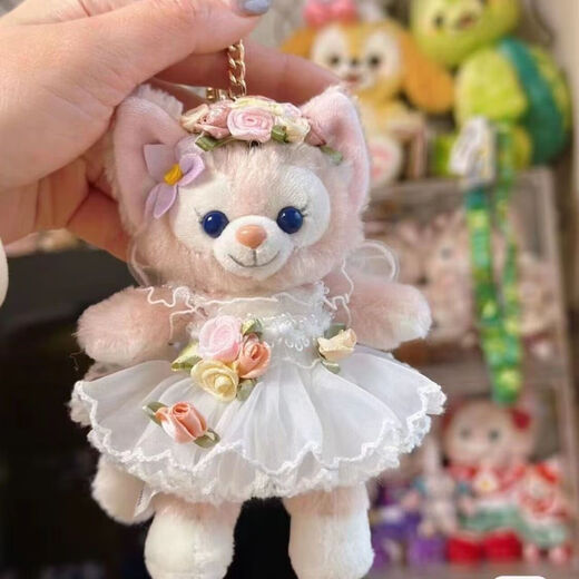 花仙子贝儿挂件玲娜贝尔包包挂饰配件卡通可爱钥匙扣送女生礼物 粉色花仙子贝尔婚纱款