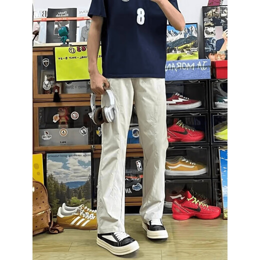 NasaWassup American Diagonal geradlinige legale Hose für Herren Frühling und Sommer wasserdichtes Quick-Trocknen-Ladungshosen Outdoor-Wanderhosen Aprikosenfarbe [regulär] K71-HMFS XL [Empfohlen 120jin [Jin gleich 0,5 kg] bis 140jin [Jin gleich 0,5 kg]]]