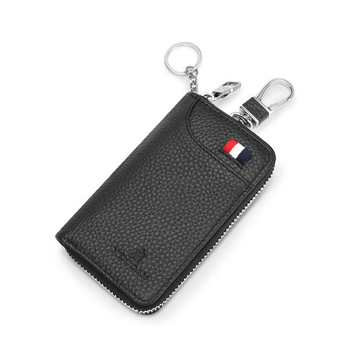 Scarecrow Key Bag Men's Large Capacity Multifunctional Universal Car Keychain Waist Hanging Real Pickup Bag Two-in-One Black New Edition