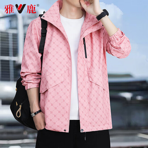 Yalu jacket men's spring and autumn trendy men's functional workwear jacket men's windproof jacket outdoor sports trendy brand top 88888 brown XL