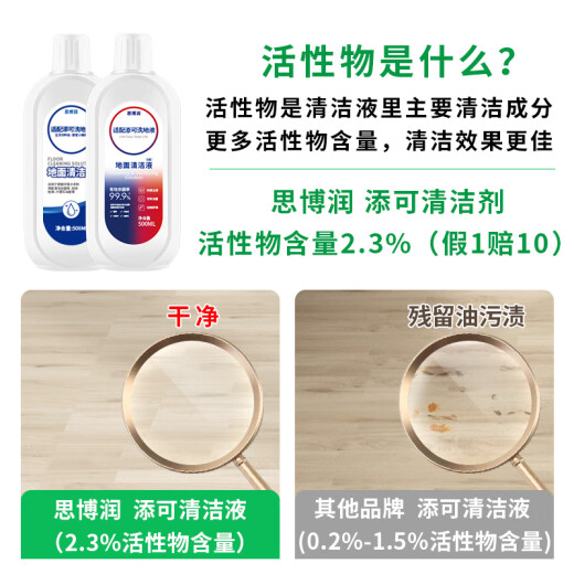 Sibo Run adapting Tianda -cana and dragging all -in -one robot accessories Fuwan 1.0 2.0 SLIM 3.0 cleaning solution, 6 bottles of filter element [2.3%active substance, blue wind bell fragrance, sterilization and scale, 3 liters containing gifts