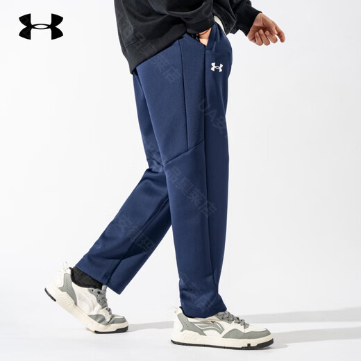 Under Armor men's trousers autumn and winter new straight-leg all-match sweatpants casual sports trousers 24600706 black 24600706-001 L