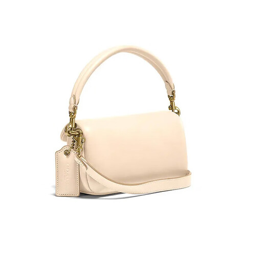 CoaCH (COACH) women's fashionable and versatile one-shoulder crossbody handbag Ivory white C3880B4IY