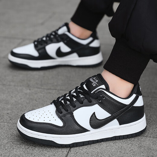 Pei Ke Tong Shoes Men's Shoes Primary and Secondary School Sports Board Shoes Children's Friction with Sound Air Force No. 1 Black and White Panda 1391 Green Apple 31