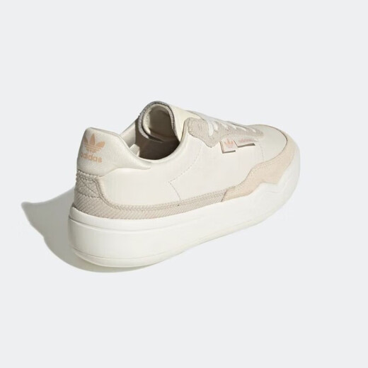 阿迪达斯 （adidas）休闲鞋女鞋 秋季新款ins潮时尚三叶草厚底低帮耐磨缓震运动鞋 GX7039米白肉粉 39 (240mm)