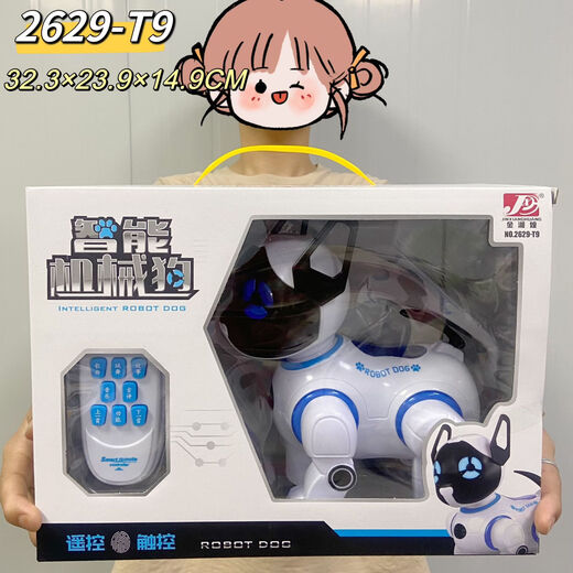 MPPMCK Training Institution Toy Store Multifunktional intelligent Roboter Spielzeughund Kinderstimme Interaktive Fernbedienung Remote T19 Demontage und Montage Remote Control Engineering Roboter