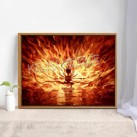 Hujiawen 2025 New Nezha 2: Demon Child's Sea Digital Digital Mail Painting DIY DIY Ручная карифтира