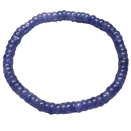 Youshu Natural Tanzanite Ball Beads Bracelet Women's Tanzania Ocean Heart Purple Sapphire Crystal Gemstone Bracelet Jewelry 24647