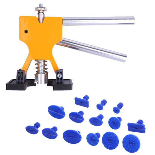 勤凯9854汽车钣金凹陷修复器维修工具车门大小坑无痕吸盘强力凹 钳式拉拔器+14个片(无胶枪 自备)