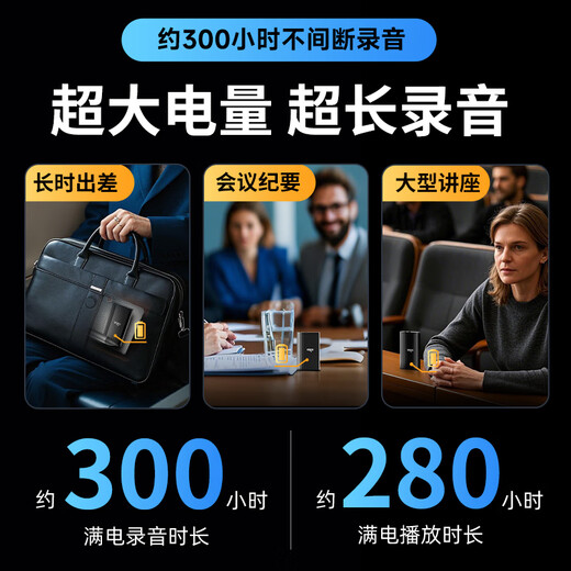 Patriot (aigo) 32G recorder R9977, 300 hours of continuous recording, ultra-long standby, professional recording, smart high-definition noise reduction recorder device, portable, compact, study conference interview