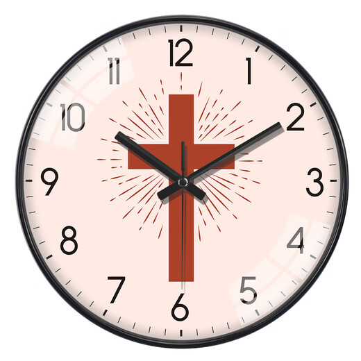 Kreative und modische dekorative Wand hängende Uhr Wohnzimmer Cross Wanduhr moderne einfache und atmosphärische Uhr Wand Hanging A684 Roségold 12 Zoll (Durchmesser 30 cm) für Schlafzimmer geeignet