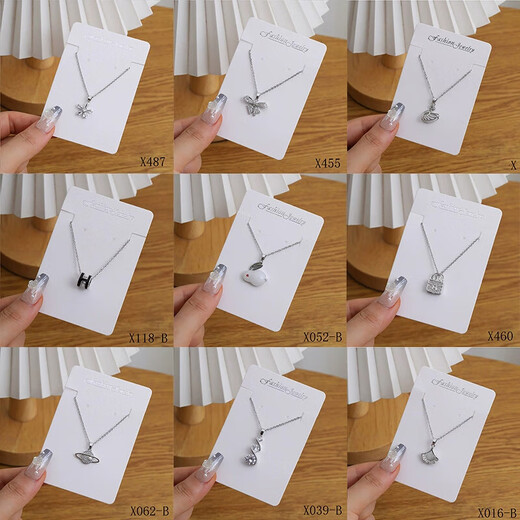 [Collier Collection] Niche Design Sense Clavicule Chain Collier Femme Léger Personnalité de luxe haut de gamme Retro Fashion Collier polyvalent [un] style aléatoire sans limite sur les images