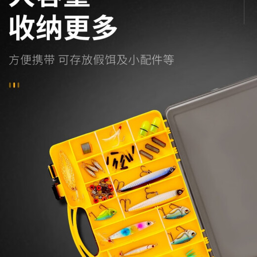 Meikejie fishing gear accessories multi-layer storage box Lua bait Mino fake bait rock fishing tool box red double-sided bait box