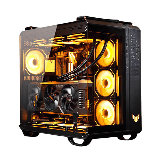 ASUS ROG 24-issue interest-free TUF family barrel AMD 9800X3D/no card/5070TI/5080 ammunition depot 870AYW/Fuxue assembled computer host DIY complete machine configuration three 9800X3D丨32G丨1T丨TUF family barrel