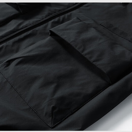 ROMON jacket men's spring and autumn jacket casual top business lapel waterproof fashion trend amber black XL