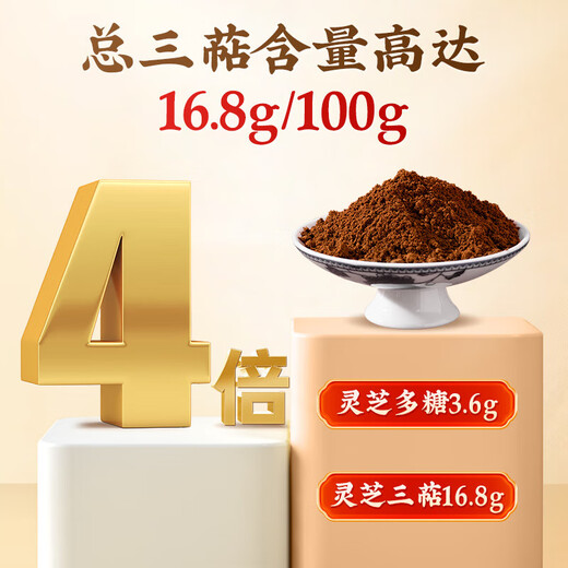 
Beijing Tongrentang Break Wall Ganoderma lucidum Spore Powder Enhances immunity Ganoderma lucidum powder Recovery nutritional supplements for middle-aged and elderly people 2 boxes 60g [add gift bag]