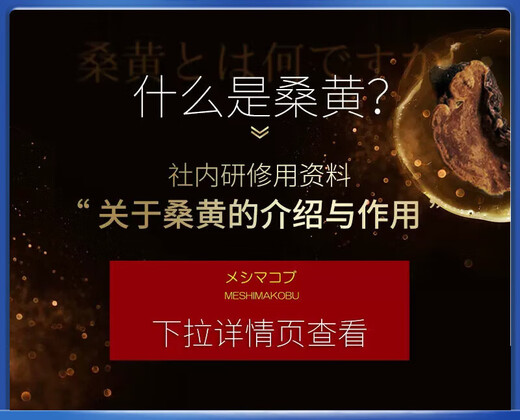 明治药品日本 桑黄灵芝粉 野生破壁孢子粉