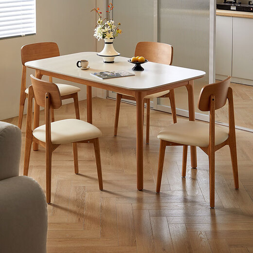 Lin's home dining table slate square table small apartment log style new home table and chair ideal home series UD1R-A