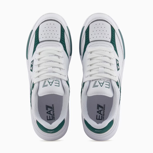 Armani/Armani EA7 Eagle Mark Bloque de color de moda para hombres Zapatos informales bajos X8x241 XK435 White C695 41.5