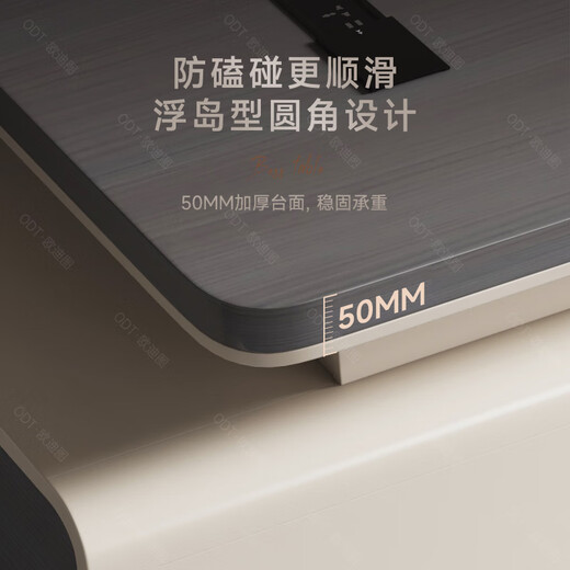 OUDITU Desk Boss Desk and Chair Combination Simple Modern Office Desk Chairman Single Desk Manager President Executive Desk South American Cherry Free Invoicing 2.0 Meter Boss Desk Support Corporate