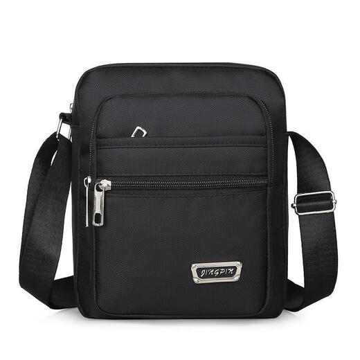 
Tianyin men's bag Oxford cloth shoulder bag men's crossbody bag casual canvas bag men's bag backpack small bag business briefcase Y3519 black four zipper style