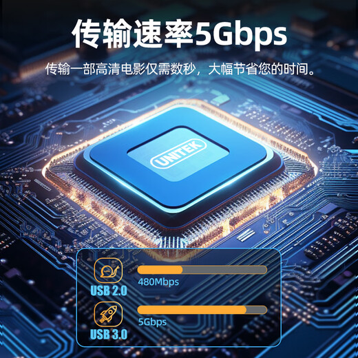优越者Pci-E转4口USB3.0扩展卡适用台式机电脑主机内置四口USB转接卡HUB集线卡T1049A